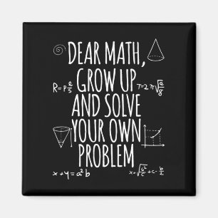 Fun Math Zitat Girl Boy Männer Frauen lieben Math  Magnet