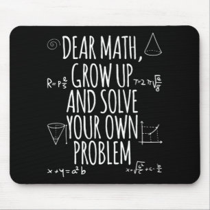 Fun Math Zitat Girl Boy Männer Frauen lieben Math Mousepad