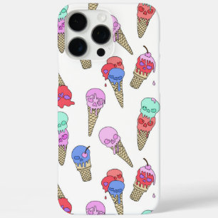 Fun Melty Summer Goth Skull Ice Creme Pastellweiß iPhone 16 Pro Max Hülle