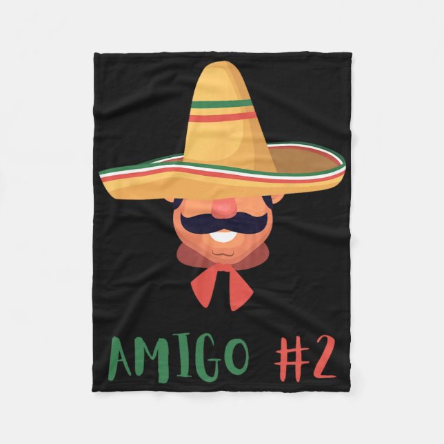 Fun Mexican Amigo #2 Group Matching Diy Halloween Fleecedecke (Vorderseite)