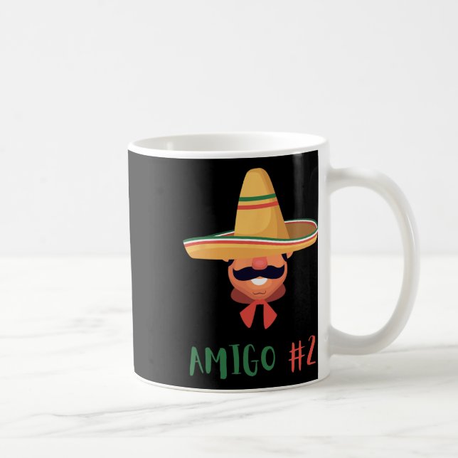 Fun Mexican Amigo #2 Group Matching Diy Halloween Kaffeetasse (Rechts)