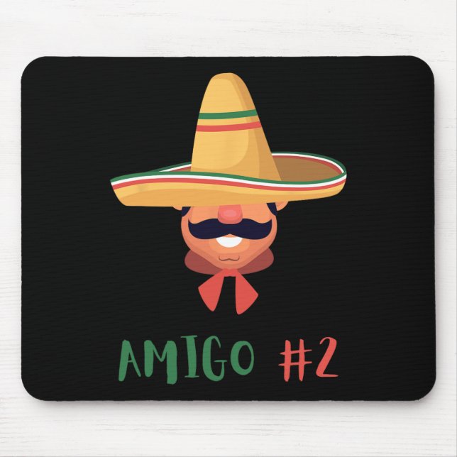 Fun Mexican Amigo #2 Group Matching Diy Halloween Mousepad (Vorne)