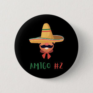 Fun Mexican Amigo #2 Gruppe Matching DIY Halloween Button