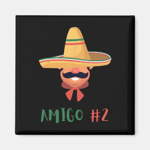 Fun Mexican Amigo #2 Gruppe Matching DIY Halloween Magnet
