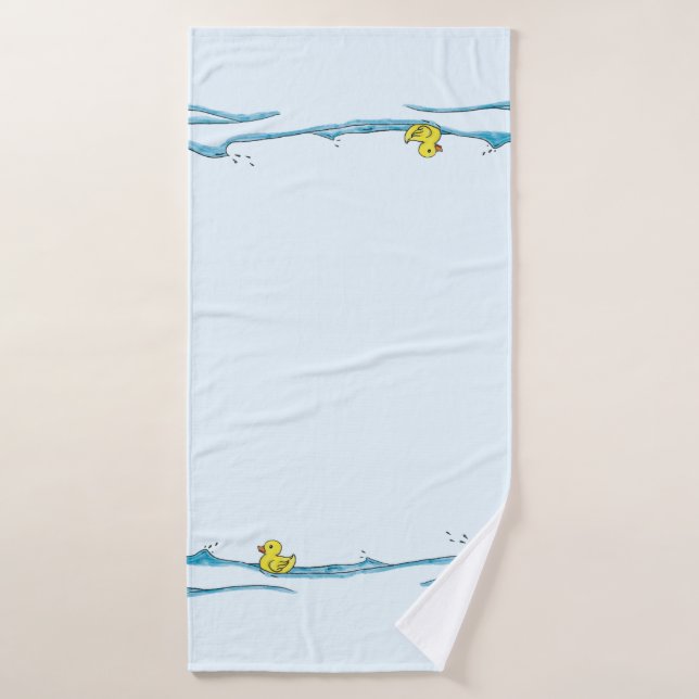 Fun mignon canard en caoutchouc Whimsical (Serviette de bain)