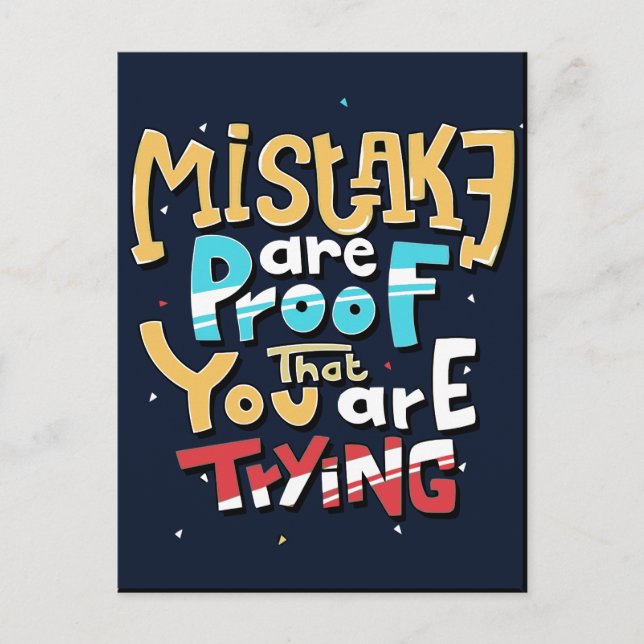 Fun Mistakes | Förderung Postkarte (Vorderseite)