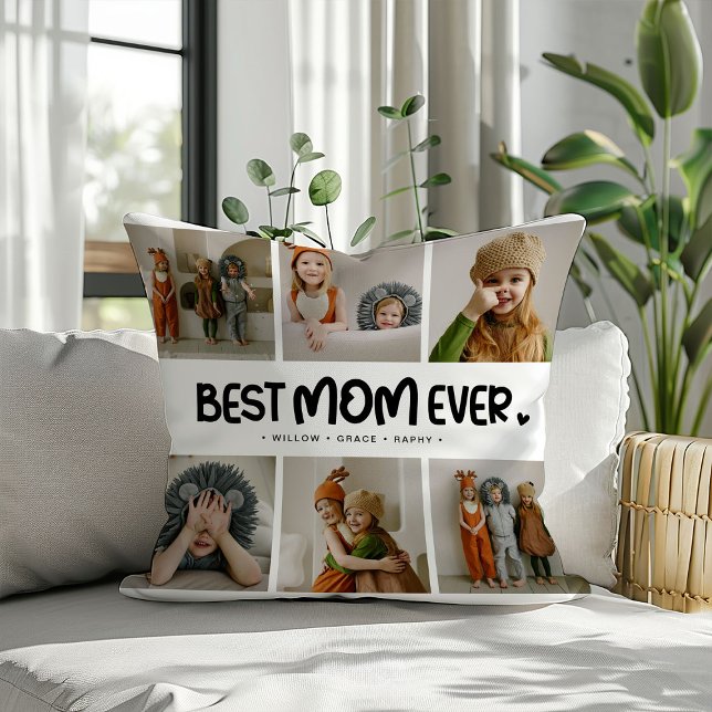 Fun Modern 'BEST MAMA EVER' 6 Foto Kissen (Von Creator hochgeladen)