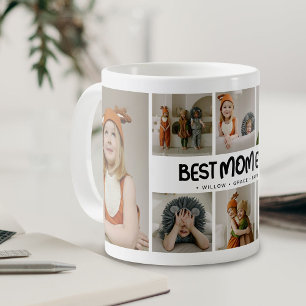 Fun Modern 'BEST MAMA EVER' 8 Foto Kaffeetasse