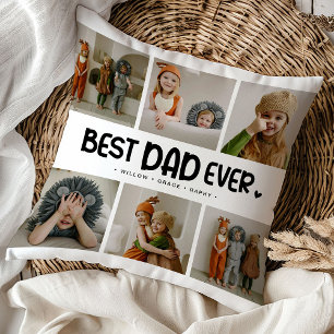 Fun Modern 'BEST VATER EVER' 6 Foto Kissen