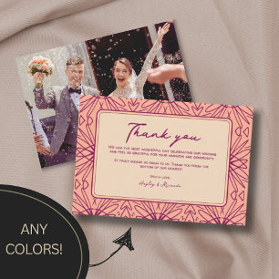 Fun Modern Einzigartige Hochzeit Dankeschön Karten