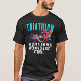Fun Modern farbenfrohe Triathlon Sport Sarcastic T-Shirt
