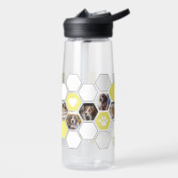 Fun Modern Geometric Yellow Heart Paw Dog Fotos