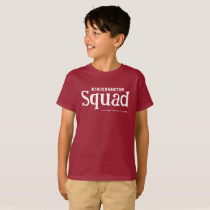 Fun Modern Kindergarten Squad   Name der Schule T-Shirt