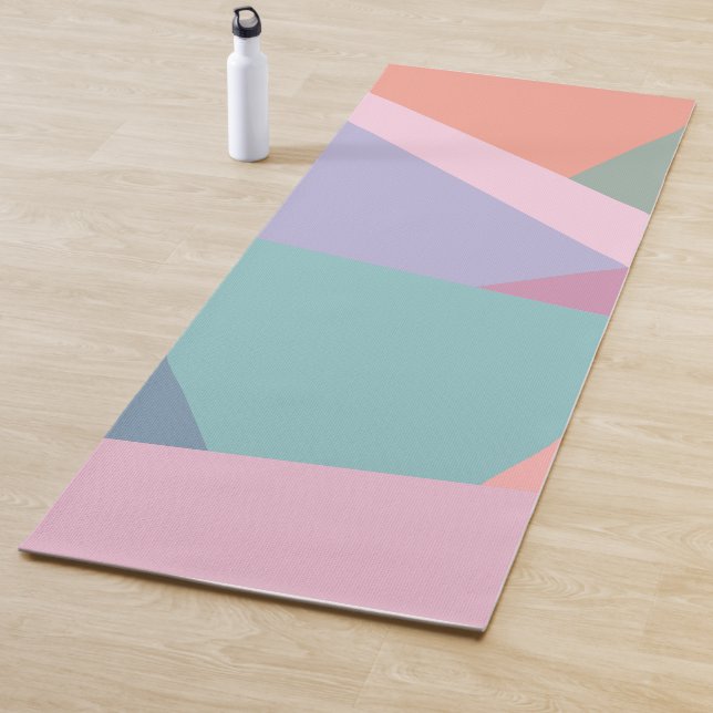 Fun Moderne Abstrakte geometrische Pasta Kunst Yogamatte (Beispiel)