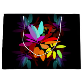 Fun Moderne Psychedelic Style Regenbogen Printwerb Große Geschenktüte