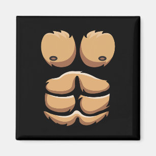 Fun Monkey Gorilla Brust Kostüm Halloween Magnet