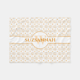 Fun Monogram Name Hand Drawing Sun Fleecedecke