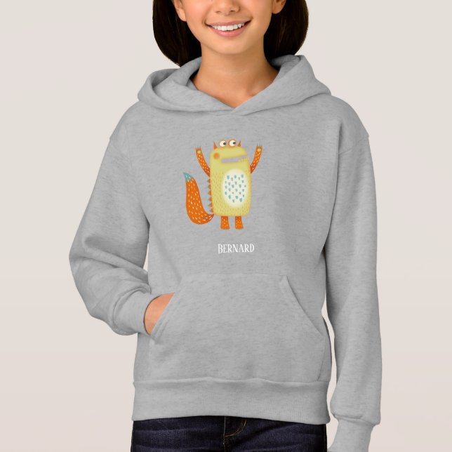Fun Monsters Personalisiert Hoodie (Vorderseite)