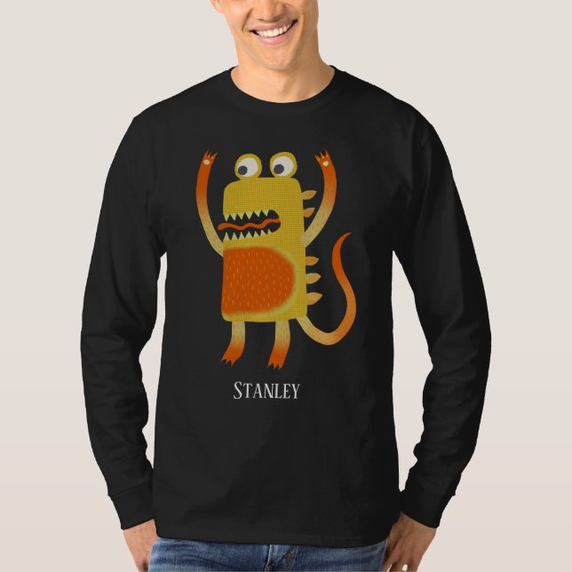 Fun Monsters Personalisiert T-Shirt (Vorderseite)