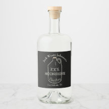 Fun Moonshine Etikett für Ihre Flaschen