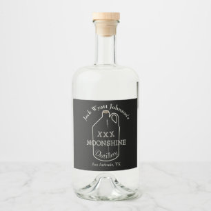 Fun Moonshine Étiquette pour vos bouteilles