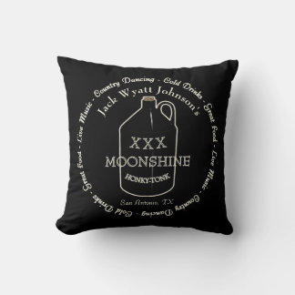 Fun Moonshine Honky-Tonk Bar Throw Kissen