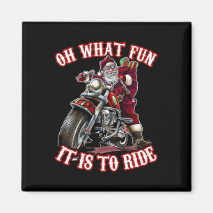 Fun Motorrad Biker Opa Weihnachten Magnet