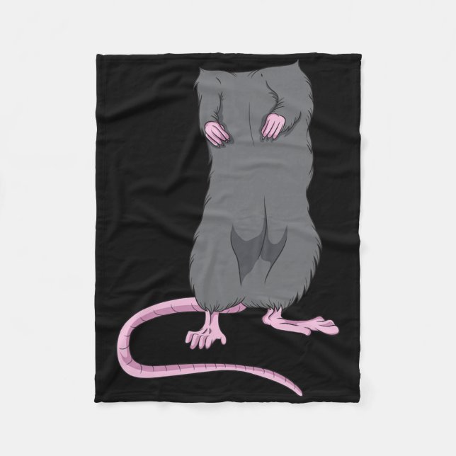 Fun Mouse Kopfloses Halloween Rat Körper Easy Kost Fleecedecke (Vorderseite)