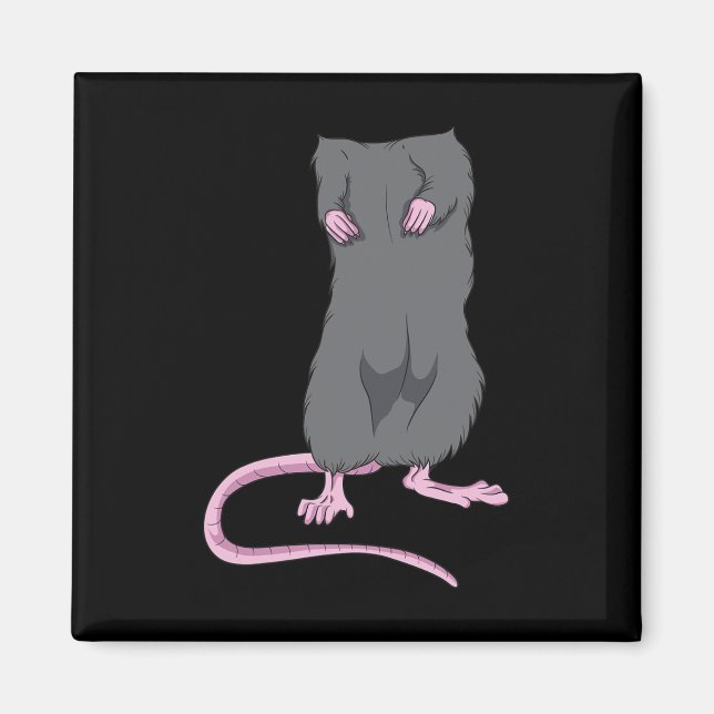 Fun Mouse Kopfloses Halloween Rat Körper Easy Kost Magnet (Vorne)
