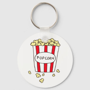Fun Movie Theater Popcorn in Bucket Favoriten Schlüsselanhänger