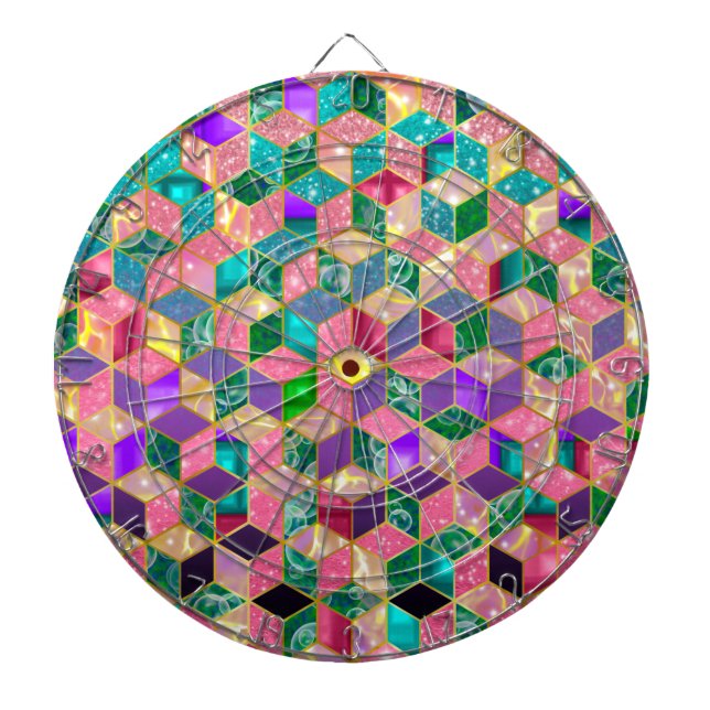 Fun Multi-Mixed Diamond-Shaped Hexagon Dartscheibe (vorne)