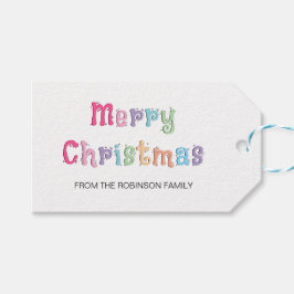 Fun Multicolor Frohe Weihnachtsgeschenke Tags Geschenkanhänger
