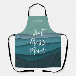 Fun Mum Osterangebot Blaue Ozeanwellen Schürze