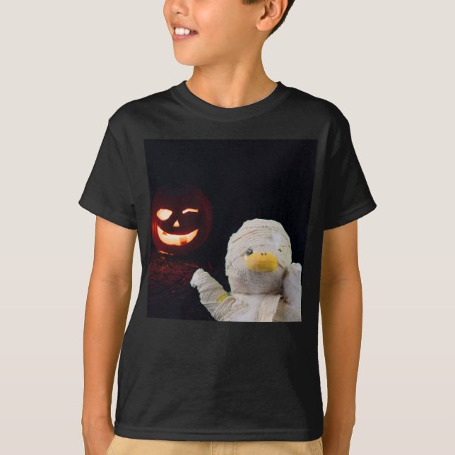 Fun Mummy Design für Halloween-T - Shirt (Vorderseite)