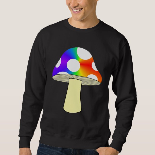 FUN MUSHROOM TEE NATURE COLORFUL MUSHROOM RAINBOW  (Vorderseite)
