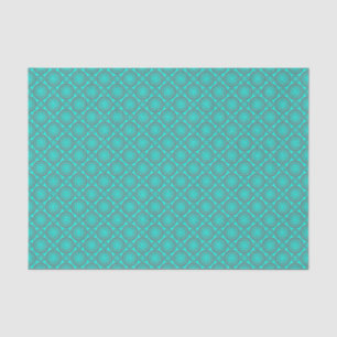 Fun Muster Aqua Gray Circles Geometrische Kunst Seidenpapier