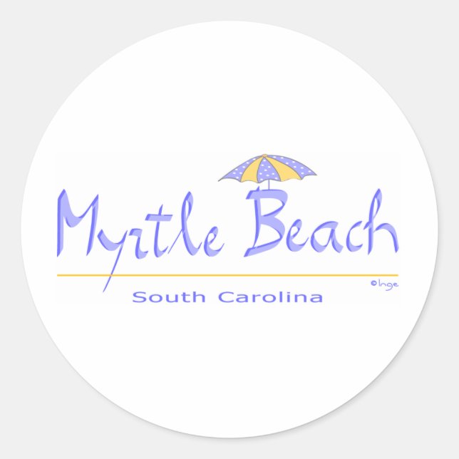 Fun Myrtle Beach, SC Runder Aufkleber (Vorderseite)