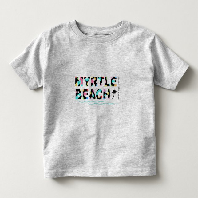 Fun Myrtle Beach, SC Summer Graphic Niedlich Kleinkind T-shirt (Vorderseite)