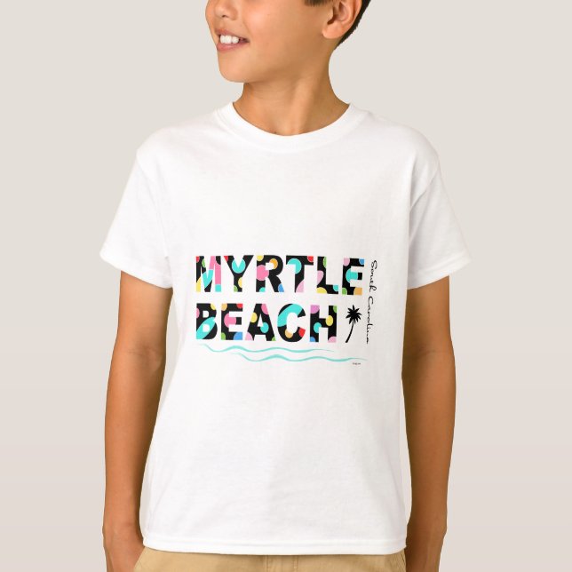 Fun Myrtle Beach, SC Typografie Cool T-Shirt (Vorderseite)