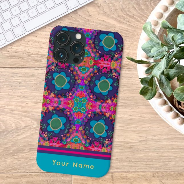 Fun Name Boho Blume Custom Pattern Inspirivity Case-Mate iPhone Hülle (Von Creator hochgeladen)