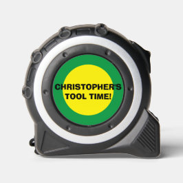 Fun Name Tool Zeit geometrisch gelb grün Maßband