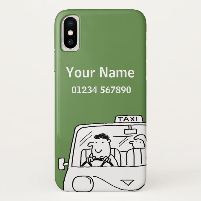 Fun Named Taxi Driver Theme Case-Mate iPhone Hülle (Rückseite)