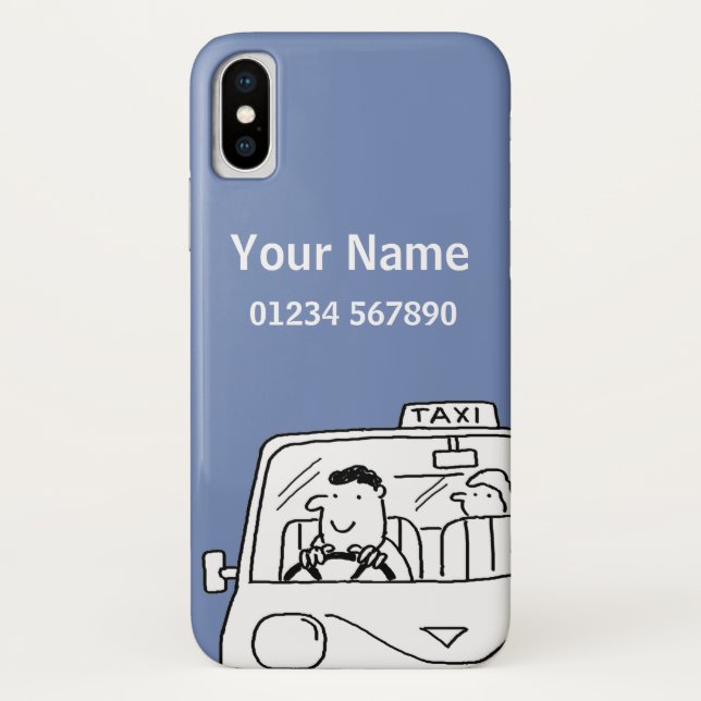Fun Named Taxi Driver Theme Case-Mate iPhone Hülle (Rückseite)