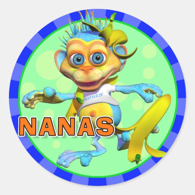 Fun Nanas Stickers (Vorderseite)