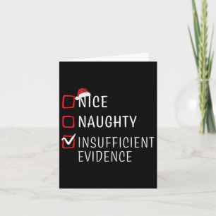 Fun Naughty Nice Weihnachtsfamilie Pajama Männer F Karte