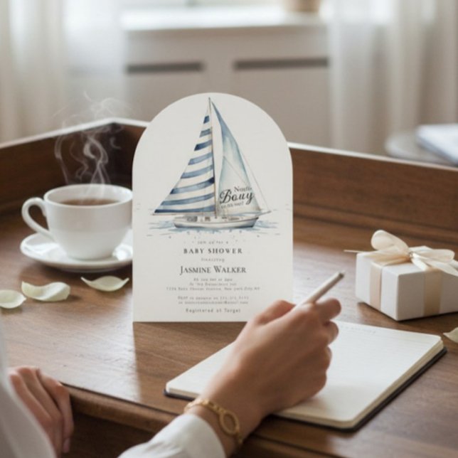 fun Nauti Bouy Nautical Baby Shower Invitation (Créateur téléchargé)