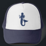 Fun nautic MERMAID thema Truckerkappe<br><div class="desc">Dieses niedliche,  unterhaltsame,  einfache zeichn einer Meerjungfrau verleiht Ihrem Kleiderschrank einen lustigen Charakter!</div>