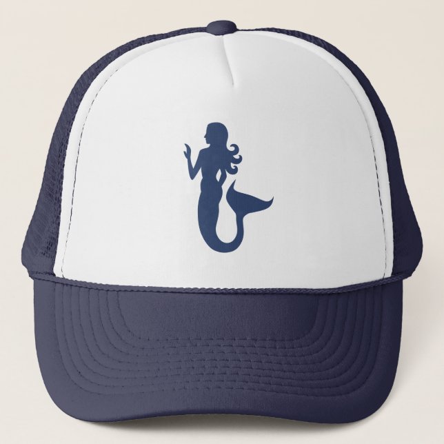 Fun nautic MERMAID thema Truckerkappe (Vorderseite)