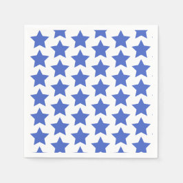 Fun Navy Blue Stars Musterpapier Napkins Serviette