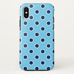 Fun Navy Polka Dots on Sky Blue title_seo2
